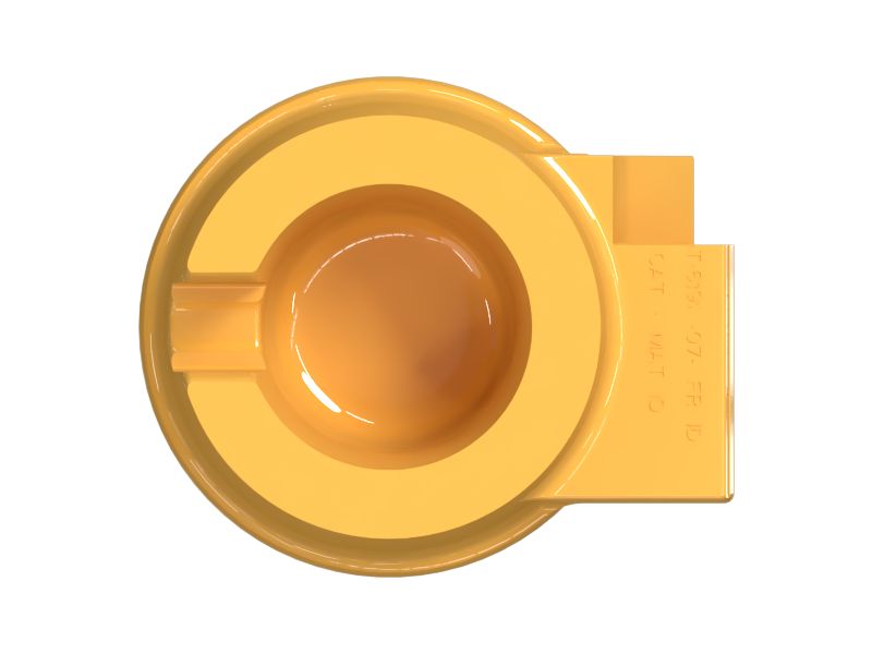 Левый цилиндр регулировки натяжения гусеничных лент