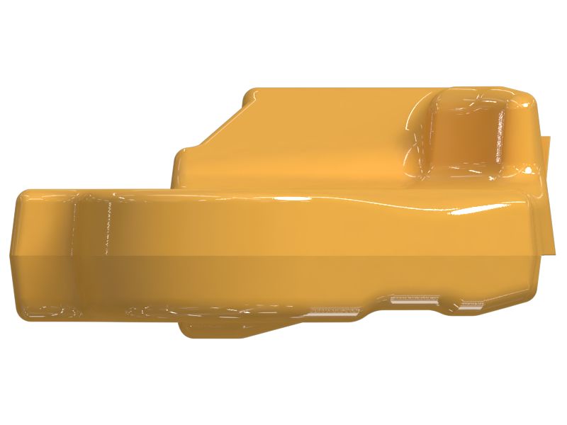 Звено гусеничной ленты с концевым штифтом, правое