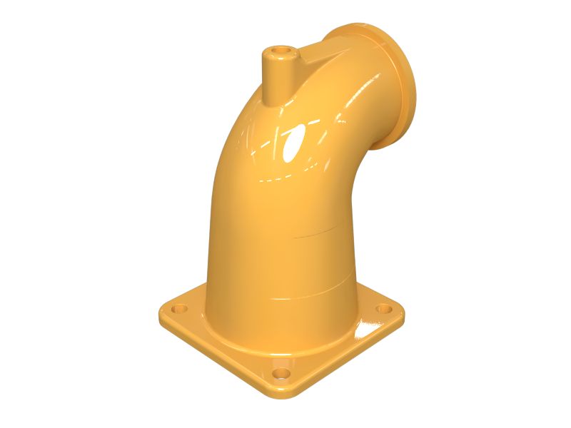 Выпускной коленчатый патрубок с наружным диаметром 152,4 мм