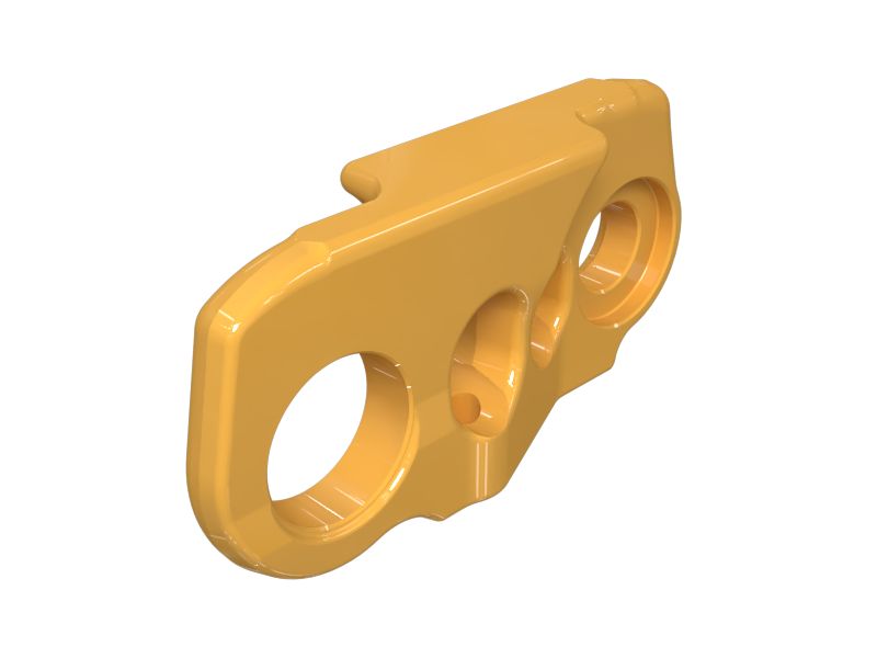 Правое уплотненное и смазываемое звено гусеницы