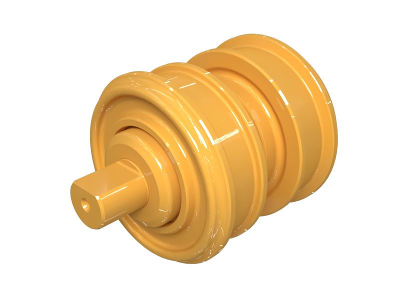 Двухребордный опорный каток