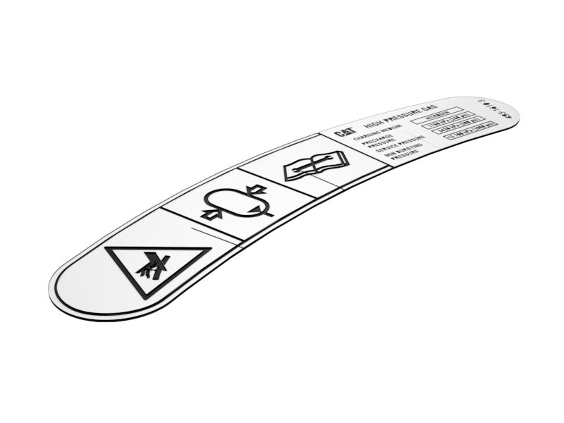 Наклейка с предупреждением для гидроаккумулятора