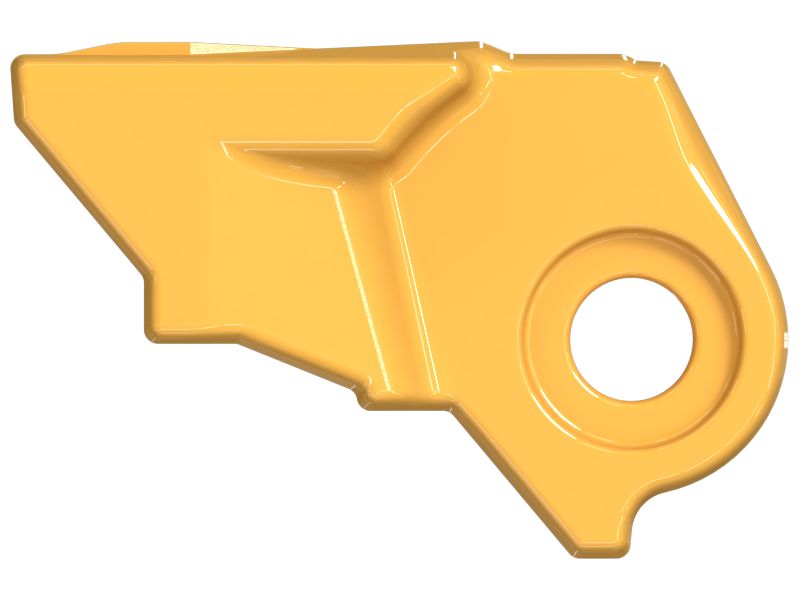 Звено гусеничной ленты с концевым штифтом, правое