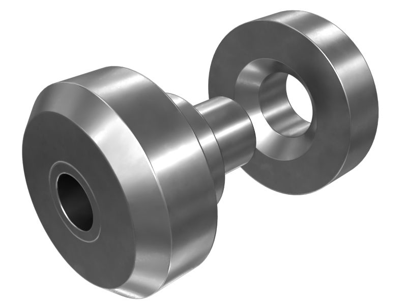 Двухкомпонентное асимметричное изолирующее крепление
