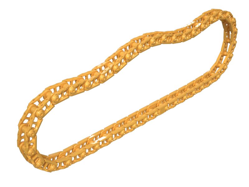 Звено гусеницы в сборе