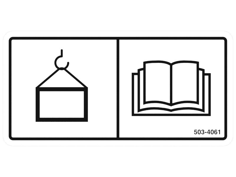 Наклейка с уведомлением о подъеме
