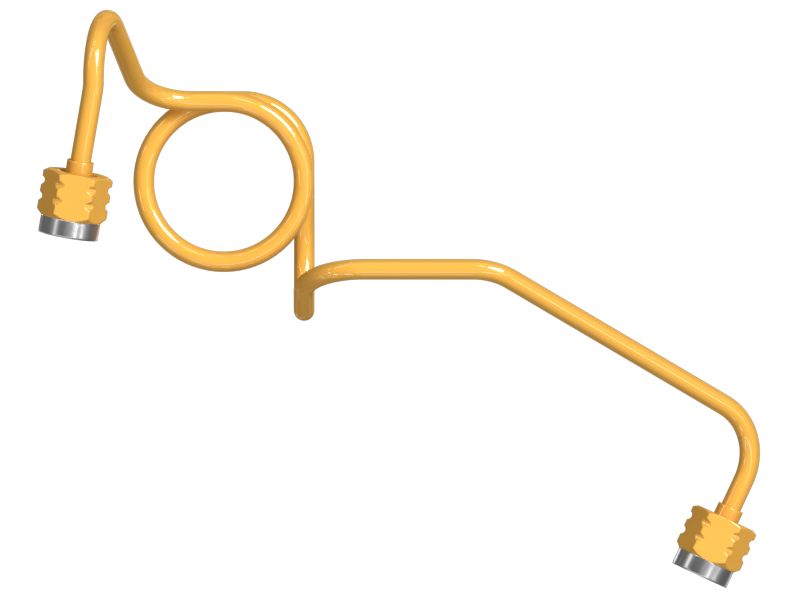 Трубопровод топливной форсунки внутреннего диаметра 1,6 мм