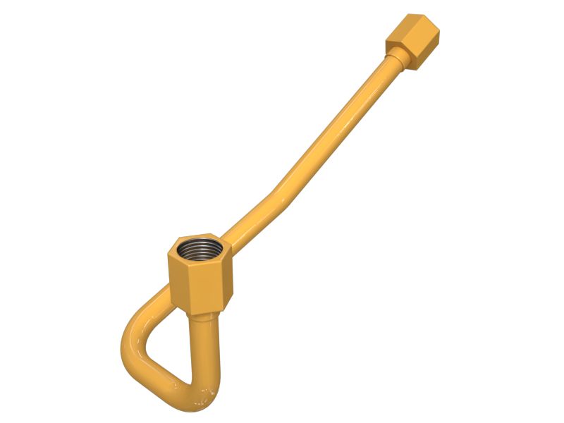 Патрубок впрыска топлива с несколькими изгибами, диаметр 9,52 мм