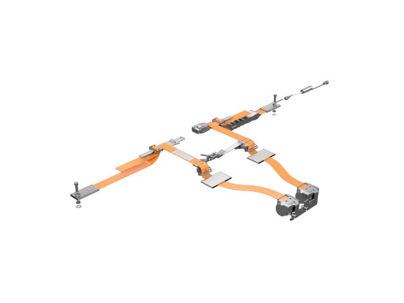 Ремень безопасности с инерционной катушкой и 4 точками крепления