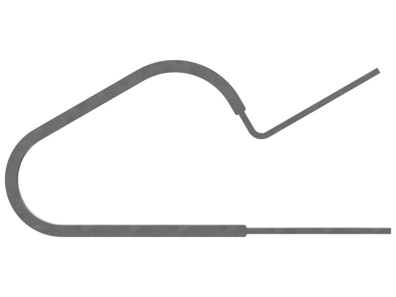 Зажим с двойной трубчатой петлей внутреннего диаметра 28,40 мм