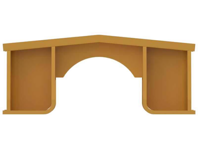 Центральное ограждение направляющей гусеничной ленты