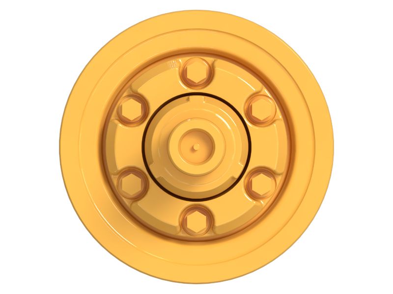 Одноребордный опорный каток