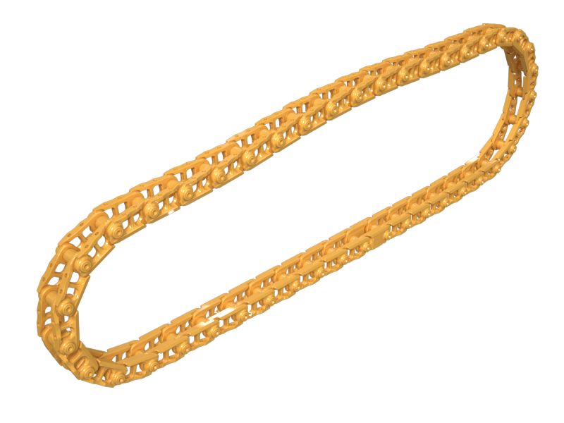 Звено гусеницы в сборе