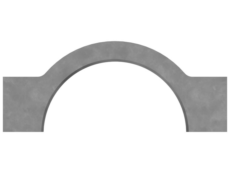 Корпус однотрубного полузажима диаметром 177,9 мм