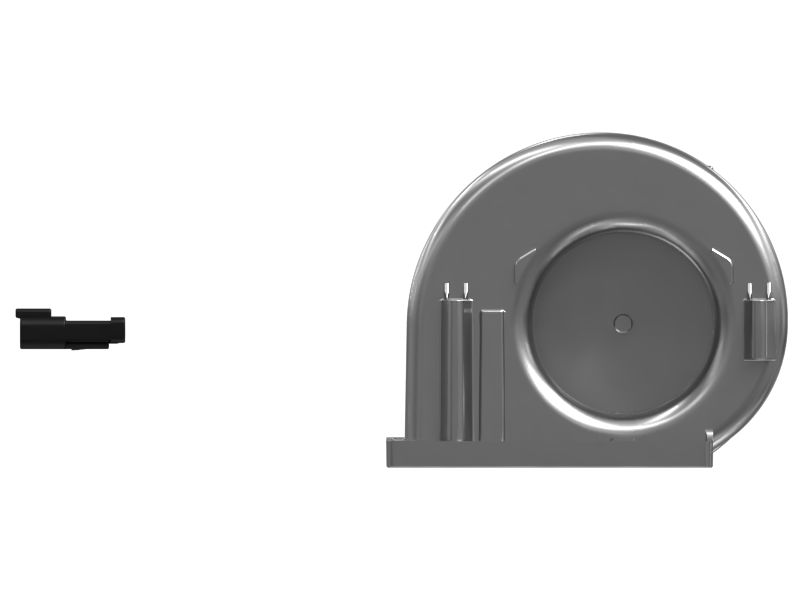 Пластиковый нагнетательный вентилятор на 24 В