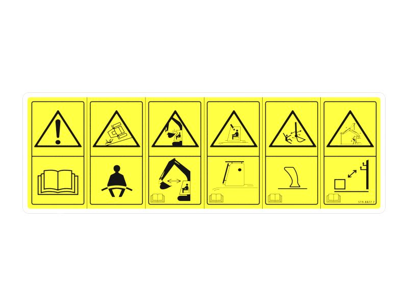 Наклейка с предупреждением