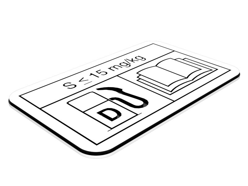 349-6971: Наклейка — топливо