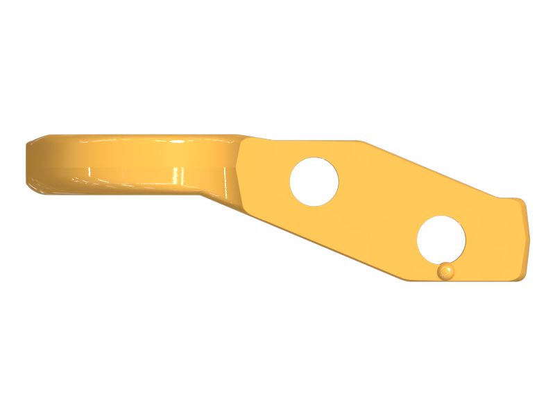 Замковое звено со стороны втулки правой главной гусеничной ленты