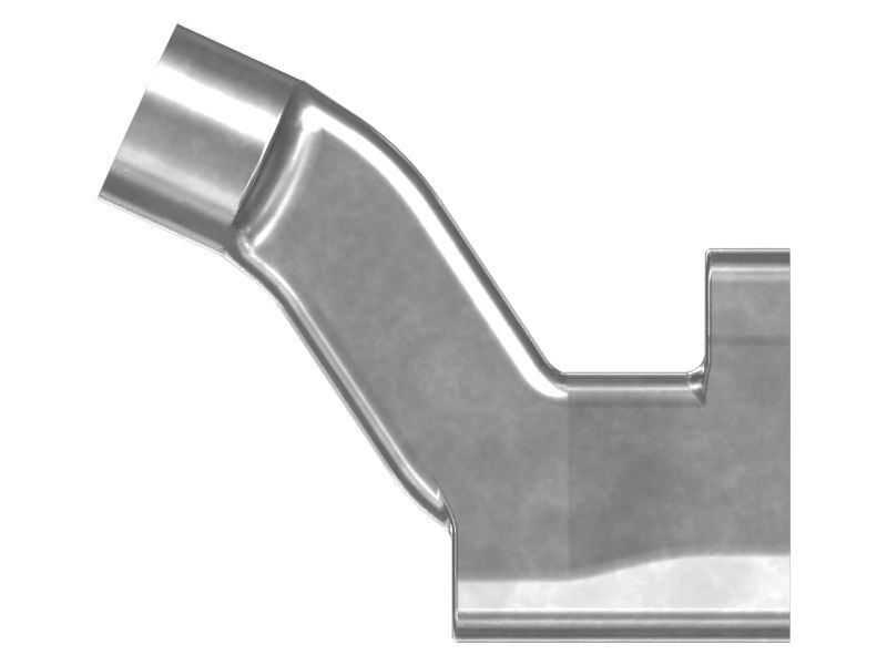 Коленчатый патрубок маслопровода турбокомпрессора, внутренний диаметр 24 мм