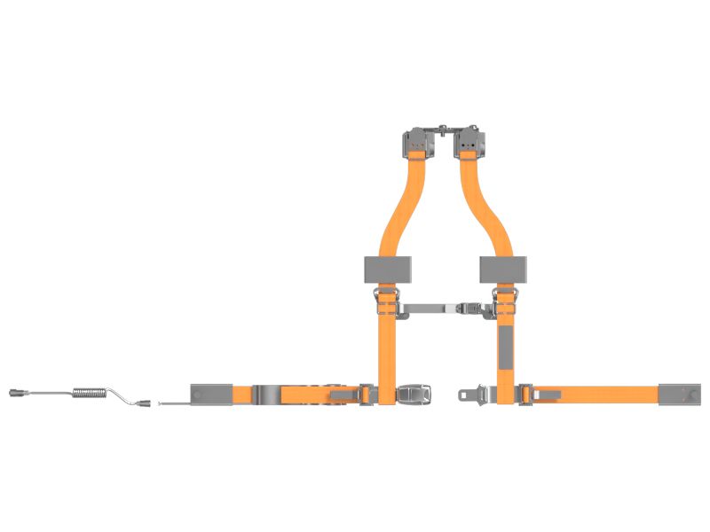 Ремень безопасности с инерционной катушкой и 4 точками крепления