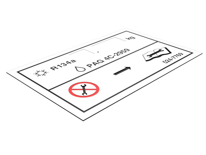 524-7769: Пластина с инструкциями