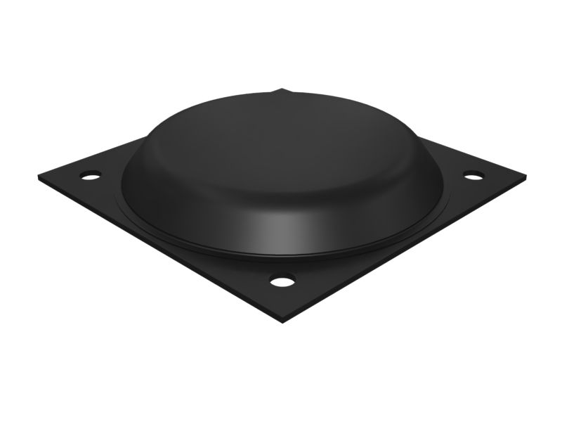 Упругая накладка подвески тележки