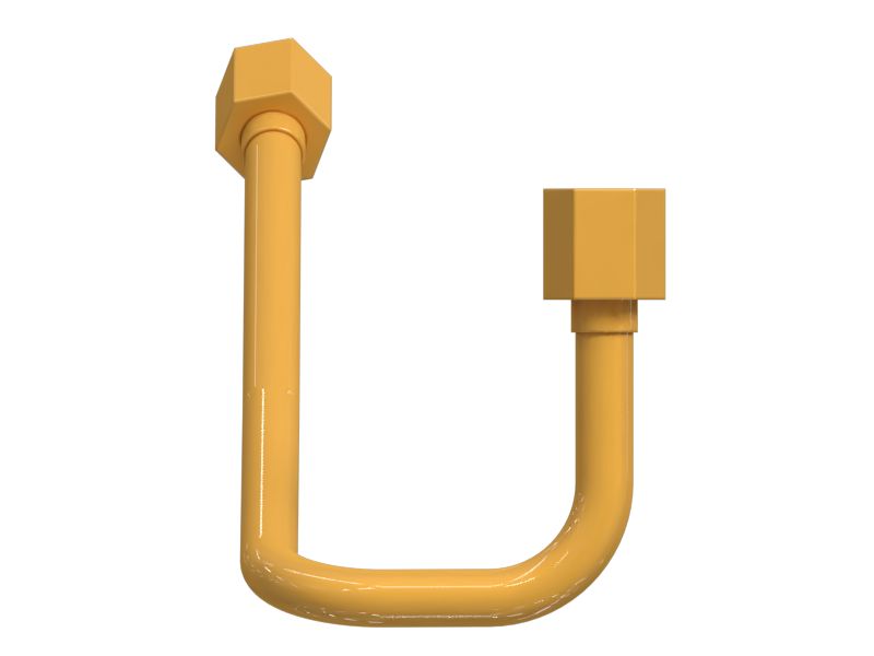 Патрубок впрыска топлива с несколькими изгибами, диаметр 9,52 мм