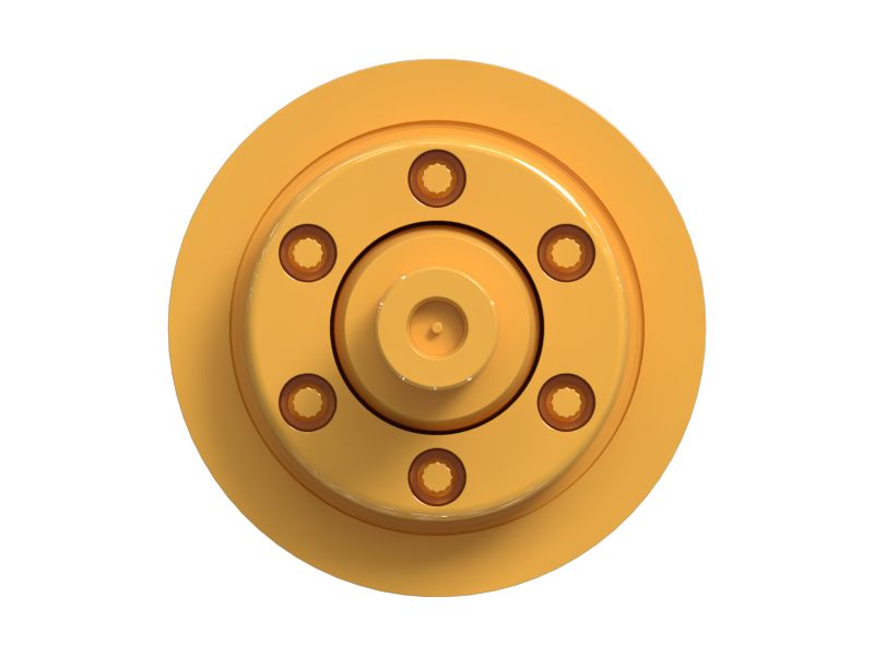 Одноребордный опорный каток