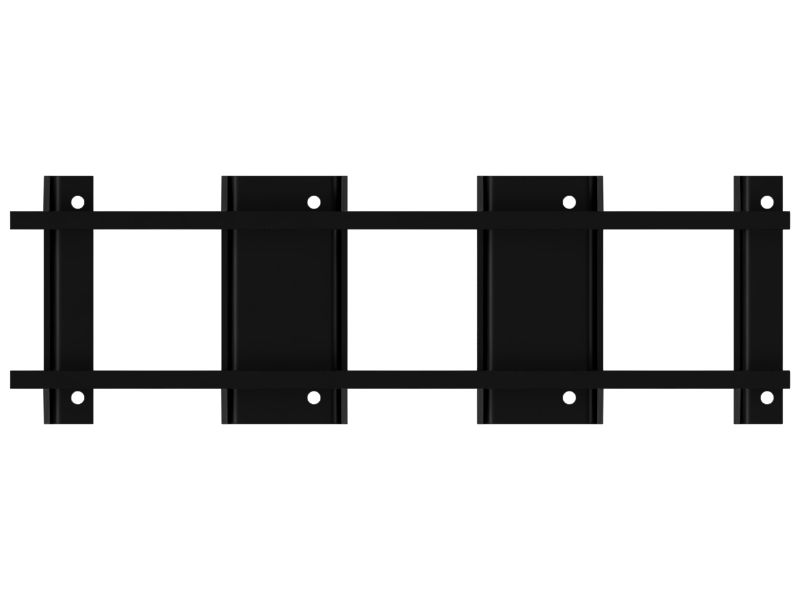 Ограждение по всей длине направляющей гусеничной ленты