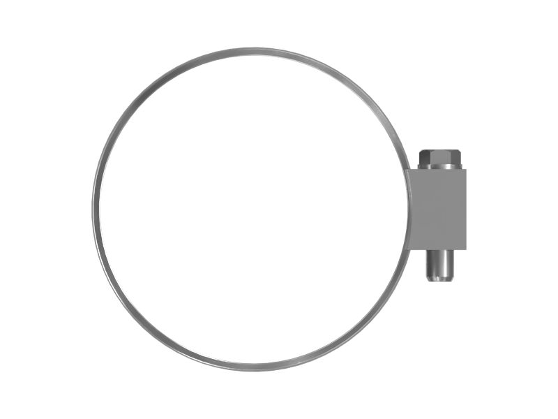 Ступенчатый хомут с минимальным внутренним диаметром 127,00 мм