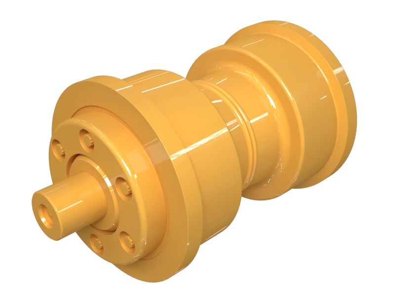 Одноребордный опорный каток