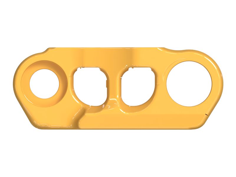 Звено смазываемой гусеничной ленты в ходовой части