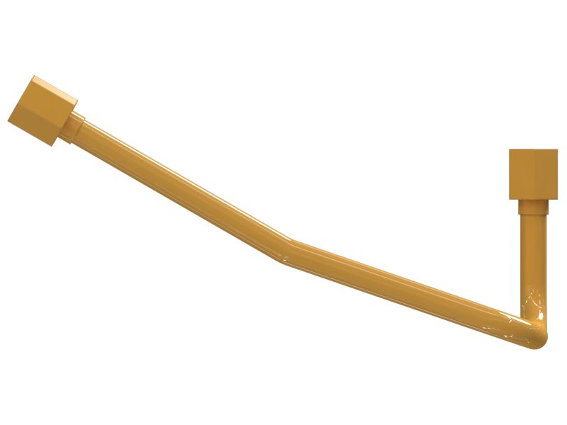 Патрубок впрыска топлива с несколькими изгибами, диаметр 9,52 мм