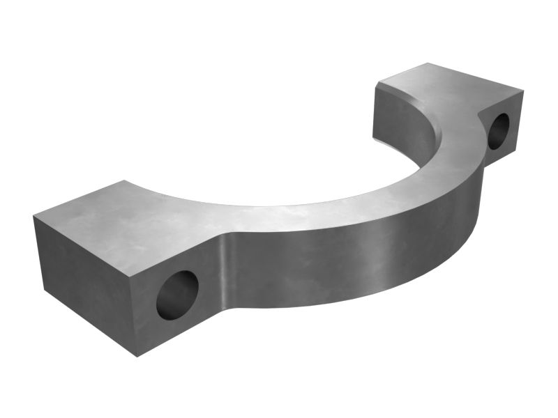 Корпус однотрубного полузажима диаметром 177,9 мм