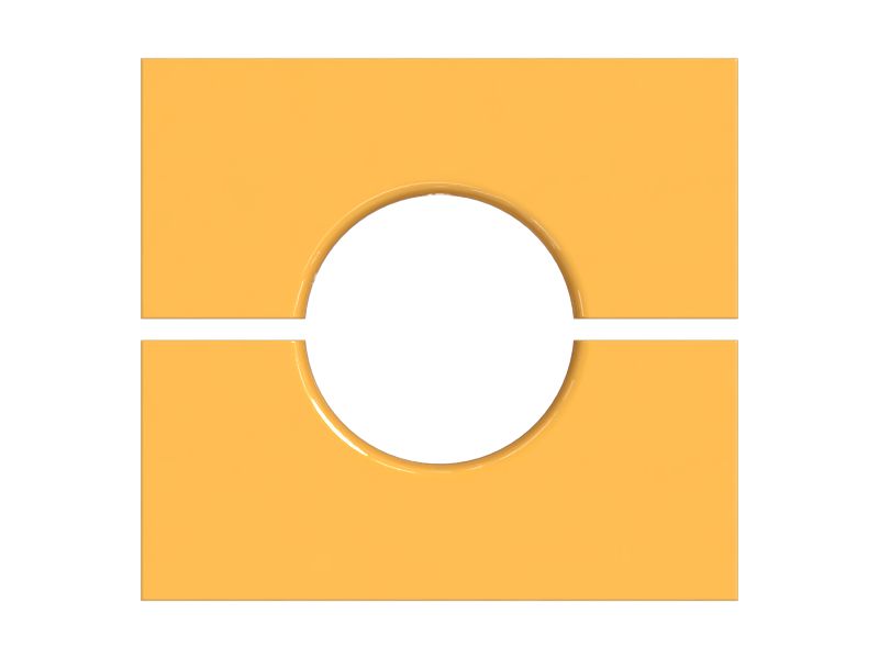 Корпус зажима для одной трубки с внутренним диаметром 50,00 мм