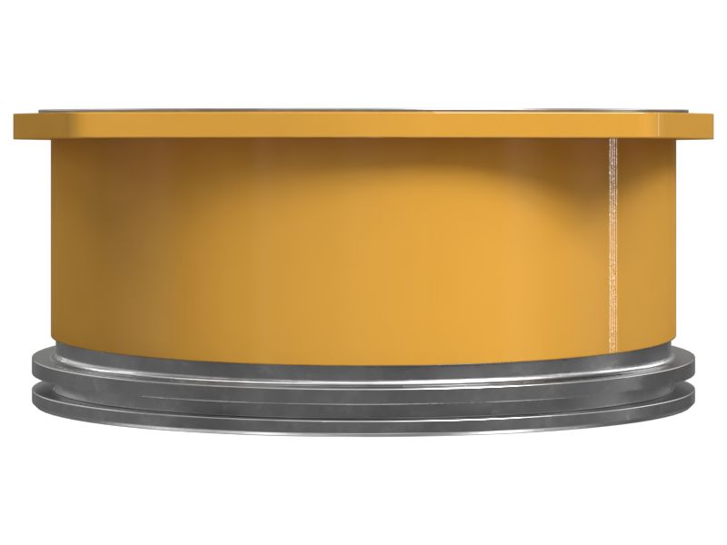 Коленчатый патрубок выхлопной трубы с наружным диаметром 265,18 мм