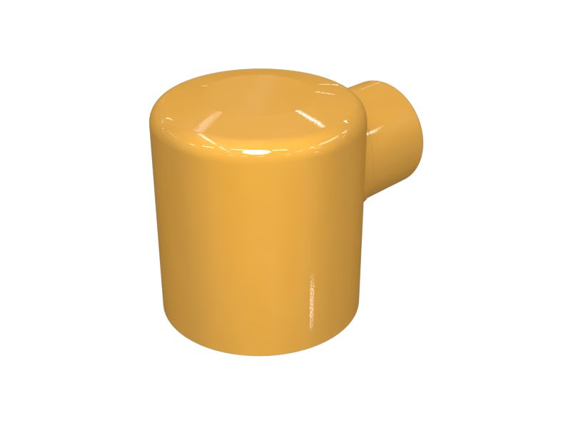 Обратный клапан коленчатого патрубка, длина 97,8 мм