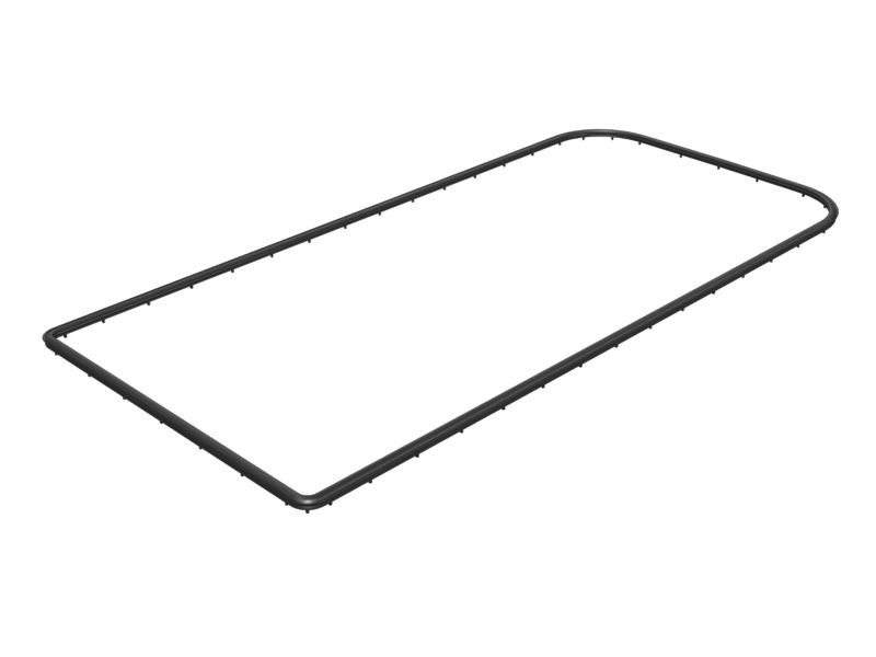 Уплотнитель двери общей высоты 1569,5 мм