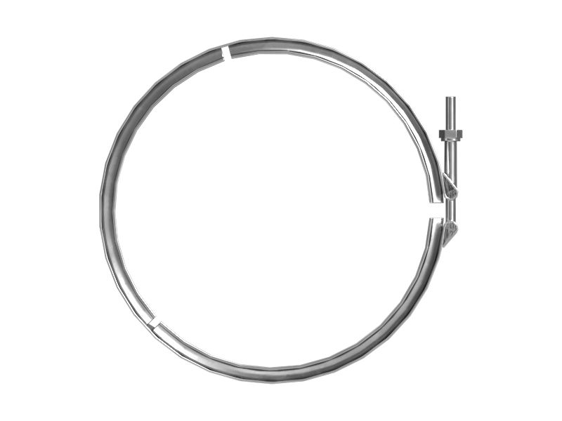 Клиновой ленточный хомут, минимальный внутренний диаметр 212,00 мм