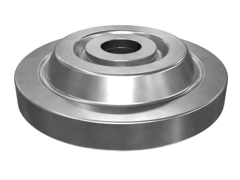 Двухкомпонентное асимметричное изолирующее резиновое крепление