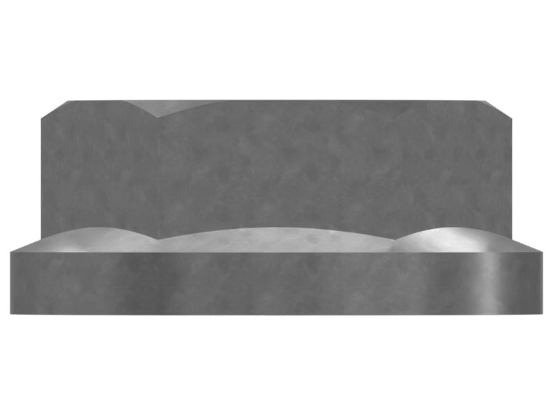 Шестигранная фланцевая гайка наружного диаметра 60 мм