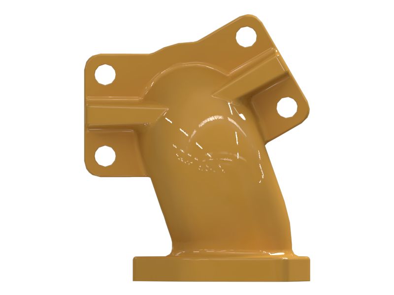 Коленчатый патрубок на выпуске турбокомпрессора