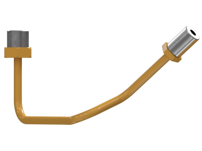 Трубка для топливопровода с несколькими изгибами диаметром 8 мм