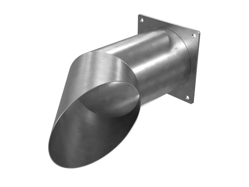 Выхлопная труба с наружным диаметром 210,20 мм