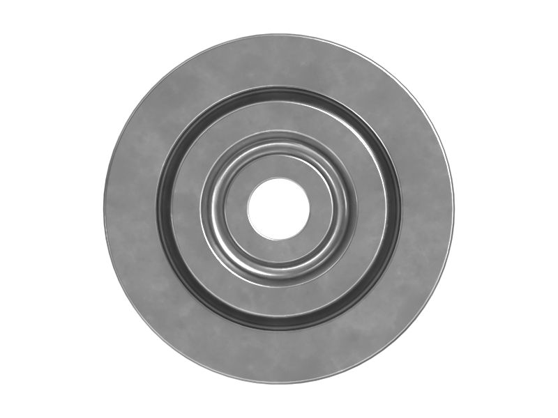 Двухкомпонентное симметричное изолирующее резиновое крепление