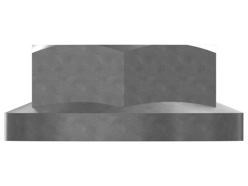 Шестигранная фланцевая гайка наружного диаметра 60 мм