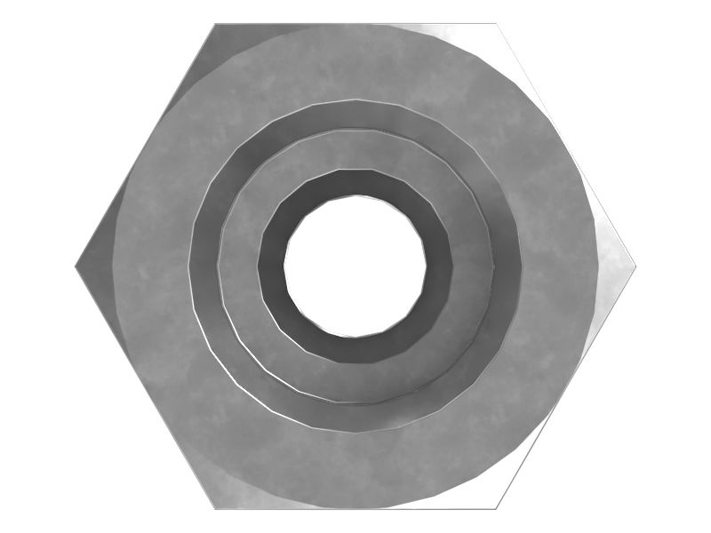 Прямой переходник с уплотнительным кольцом и шестигранной головкой 9/16-18