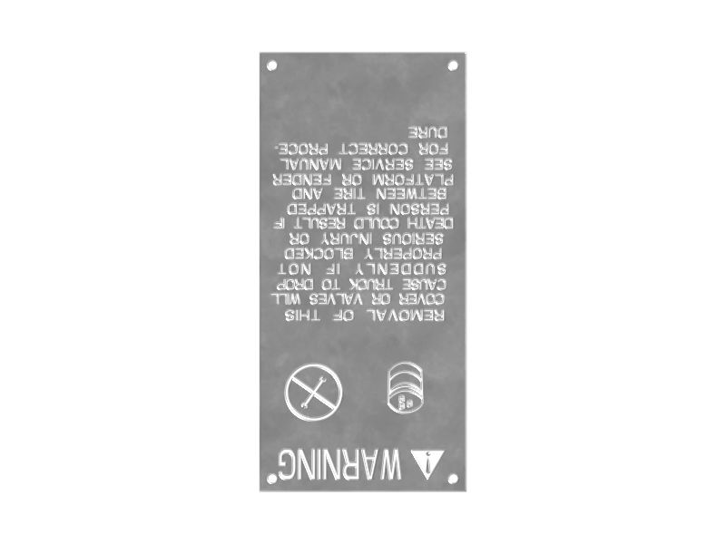 8T-4755: 170mm Long Warning Plate 8T4755 купить