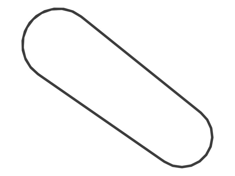 Ребристый ремень длиной 952,2 мм