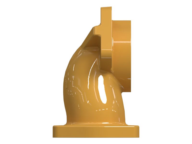 Коленчатый патрубок на выпуске турбокомпрессора